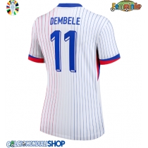 Maglie da calcio Francia Ousmane Dembele #11 Seconda Maglia Femminile Europei 2024 Manica Corta